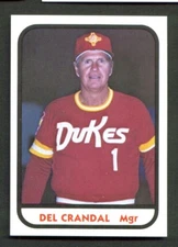 1981 TCMA Albuquerque DUKES #24 DEL CRANDALL Fullerton CALIFORNIA