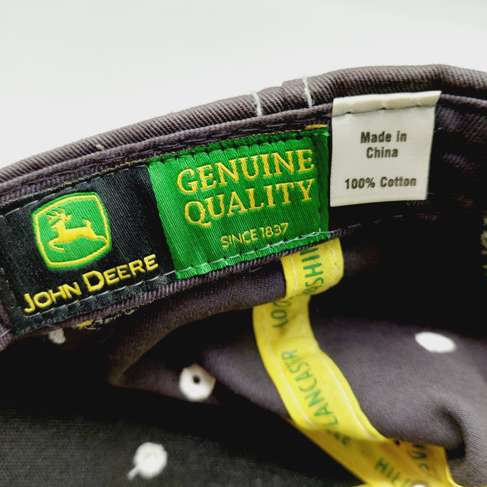 John Deere Strapback Adjustable Hat Brown Green "… - image 7