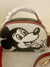 NWT COACH DISNEY MICKEY MOUSE X KEITH HARING SERENA SATCHEL CROSSBODY CHALK MULT