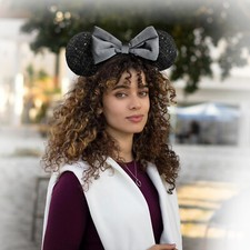 Loungefly Minnie Mouse Ears Disney Parks with Magical Bow Sequins Headband