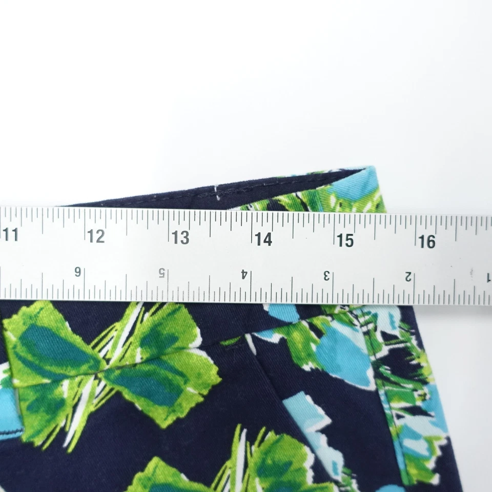 Pantalones Cortos Chinos Merona Para Mujer 4 Multicolor Floral Calce Regular Bolsillos Corte Algodon Foto 3 de 4