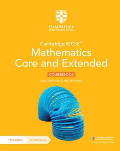 Cambridge IGCSE™ Mathematics Core and Extended Coursebook with Digital Version (