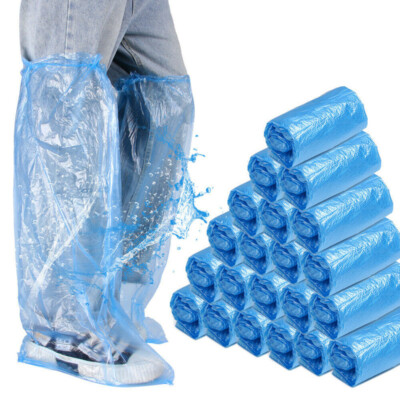 10-200 Pack Shoe Covers Disposable Waterproof Slip Resistant Non-Slip Protectors