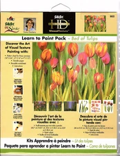 Learn to Paint Tulips Pack Donna Dewberry One Stroke w/ Worksheets NEW