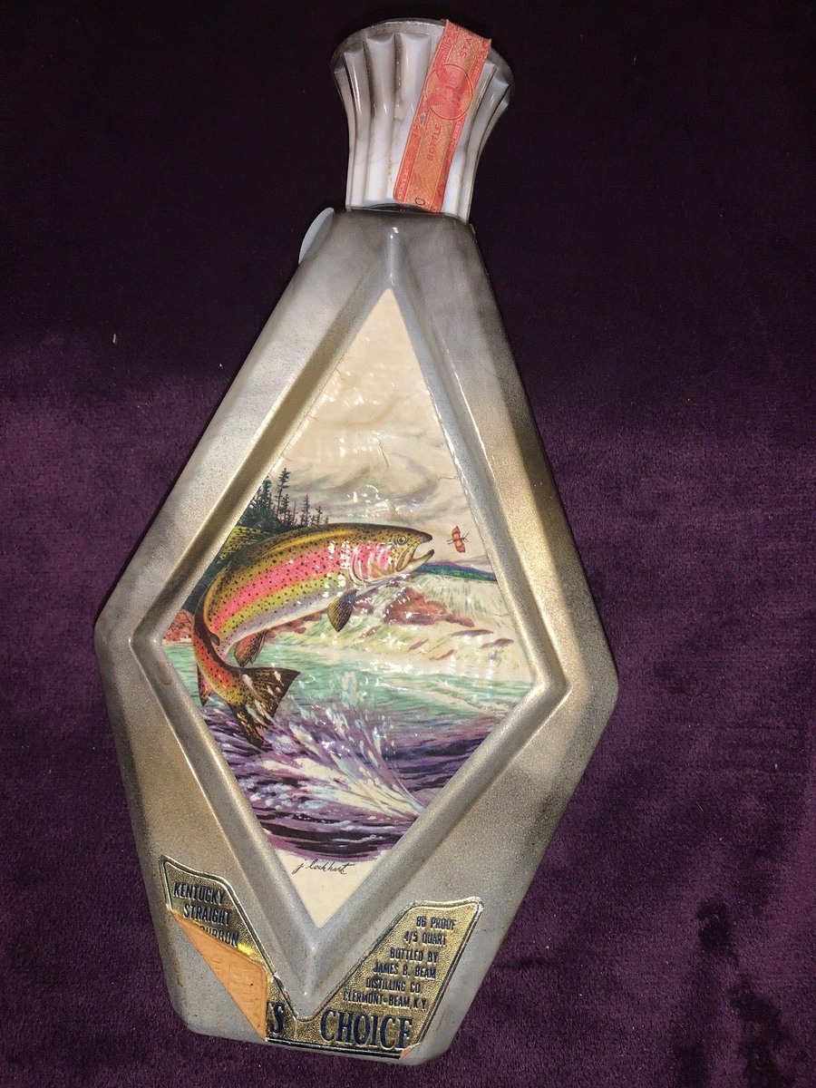 Beam's Choice 1975 RAINBOW TROUT by J.Lockhart collectable Bottle