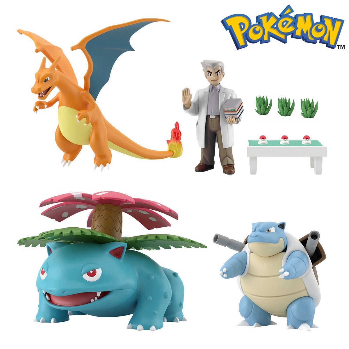 POKEMON SCALE WORLD KANTO REGION PROF. OAK SET Premium