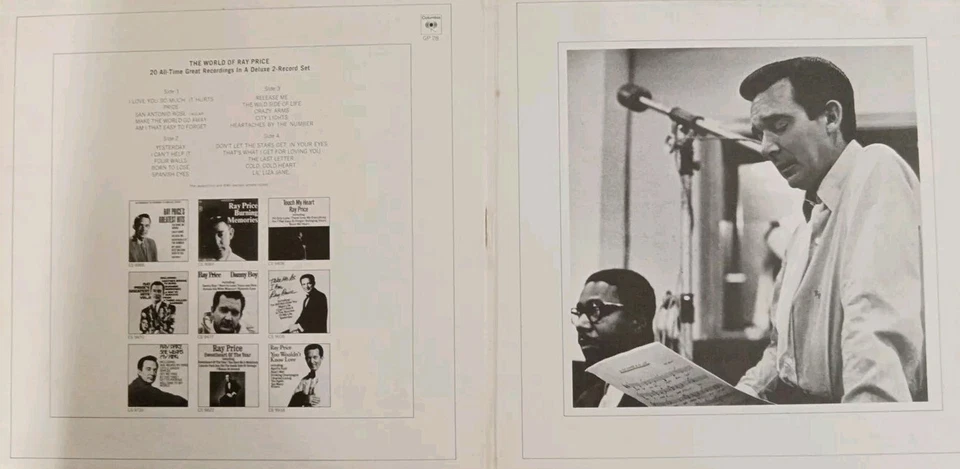 Ray Price-The World Of Ray Price Vinyl LP Double Album.1970 Columbia GP 28. - Image 2 of 4