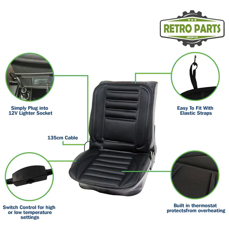 Actualización de asiento térmico para Mitsubishi con kit de cojín de 2 modos de calor 12v Foto 3 de 4