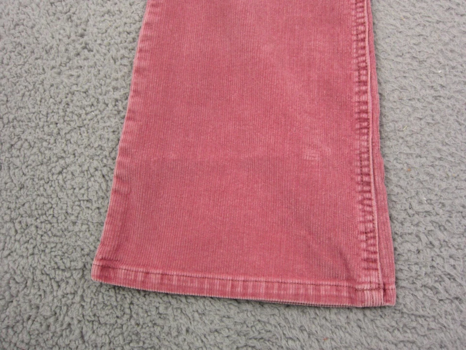 Pantalones apretados vintage Missy 7/8 29 x 30 rosa pana acampanada pierna ancha años 90 campana Foto 3 de 4