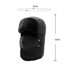 Men Women Winter Nylon Hat Thick Windproof Warm Ski Snow Cap Biker Face Mask