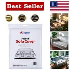 Durable 134'' x 46'' Plastic Sofa Bag - Ultimate Protection for Moving & Storage