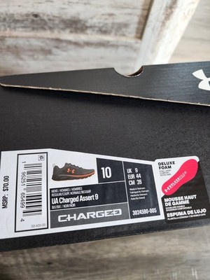 Under Armour UA Charged Assert 9 Men s Size 10 Cushioned Sneaker 3024590-005