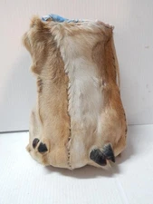 VINTAGE BLACKFEET PIEGAN INDIAN POUCH ELK HOOF BAG POUCH - XLNT CONDITION - NR