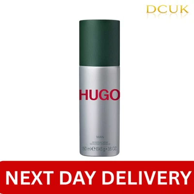 HUGO BOSS Man 150ml Deodorant Spray - For Him Brand New Authentic Fast Delivery