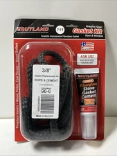 RUTLAND Grapho-Glas Stove Gasket Kit Black 3/8" x 7' #96-6