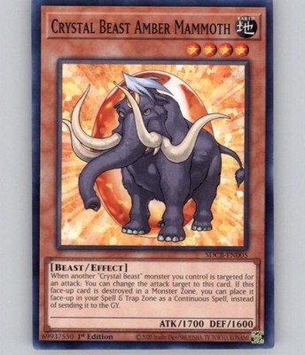 Crystal Beast Amber Mammoth (SDCB-EN005, Common) Structure Deck: Legend of the C
