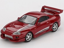 TOYOTA SUPRA "VEILSIDE COMBAT V-I" RED 1/64 DIECAST MODEL BY MINI GT MGT01094