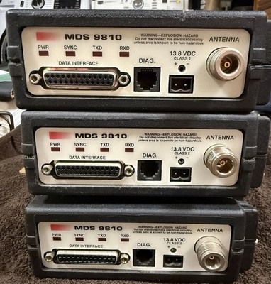 MDS 9810 HL Spread Spectrum FM Transceiver Radio Modem FCC ID E5M5LL9810. Lot 3