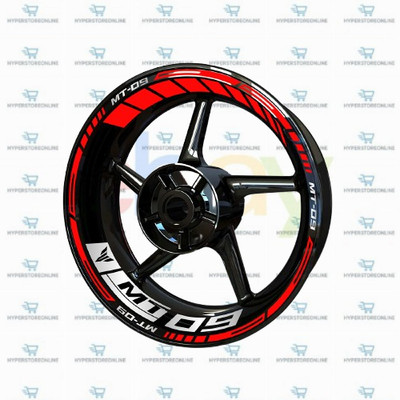Motorrad Rad AnoleStix Reflektorband - für Yamaha MT-09 rot