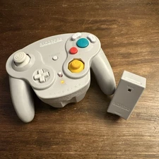 Nintendo Gamecube WaveBird Wireless Controller w/ Receiver - Tested - Authentic