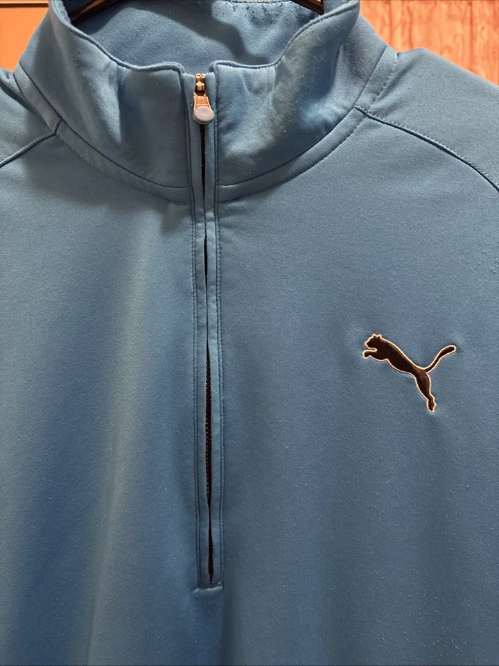 Puma Warm Cell Golf Jacket Men’s Size M 1/4 Zip Pullover Long Sleeve 100% Poly - Image 3 of 4