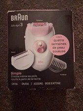 Braun Silk Epil 3 Womens Elite Shaver/Epillato/ Trimmers.. Pink White