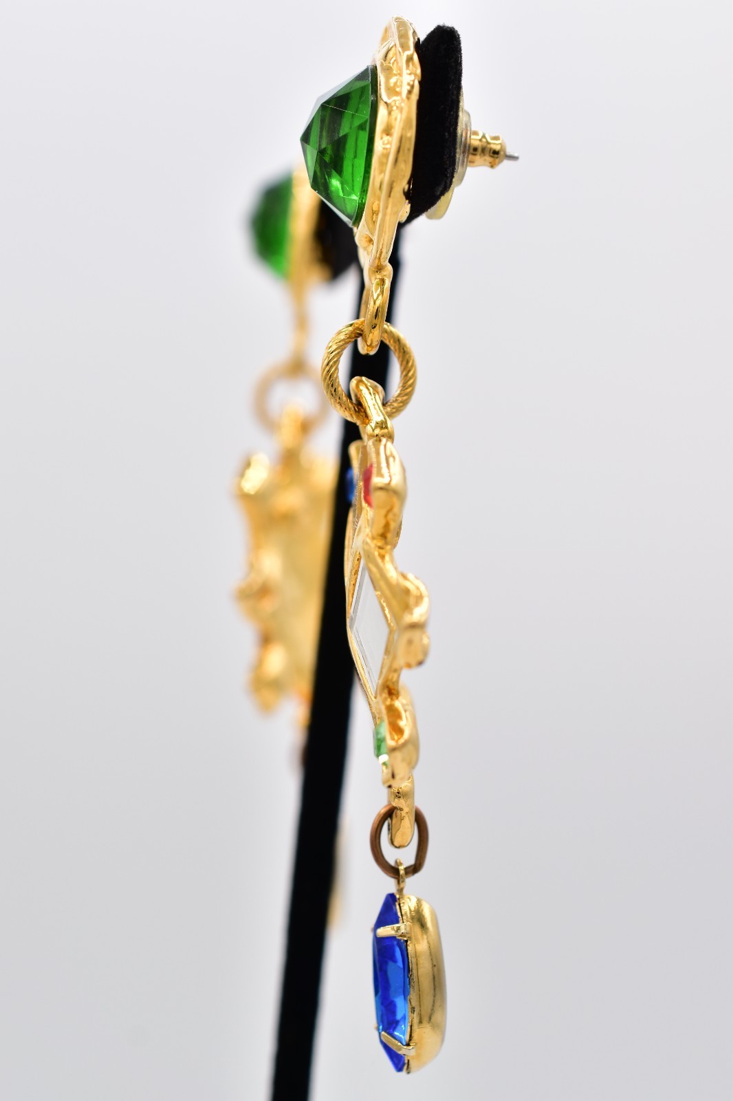 Robert Rose Vintage Statement Dangle Earrings Mul… - image 12