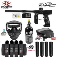 Empire AXE 2.0 Electronic Full Auto Paintball Gun Marker Package - Black