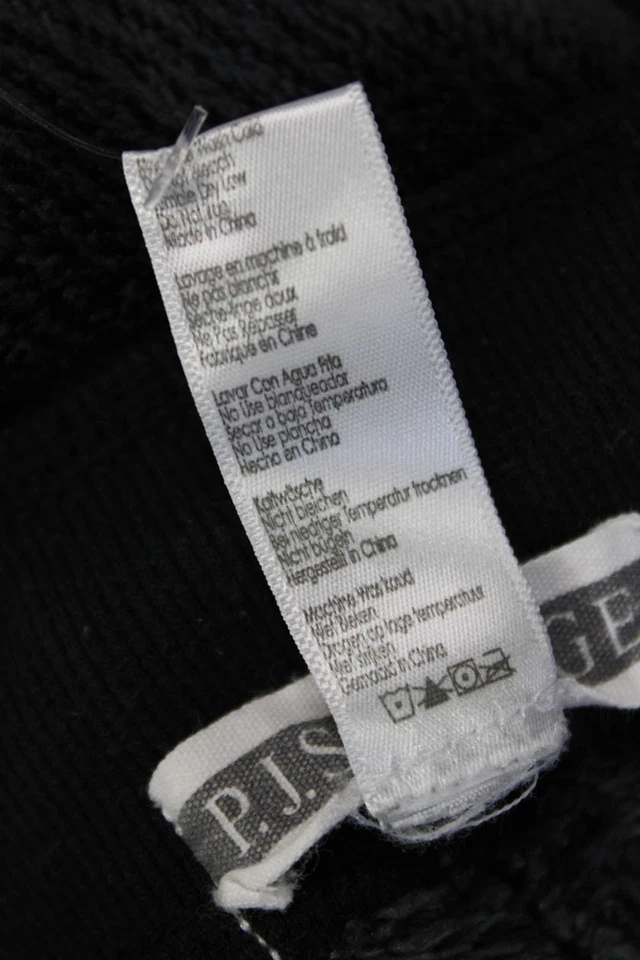 Pantalones de pijama de punto acanalado difuso con cordón para mujer PJ Salvage gris negro talla XL Foto 4 de 4