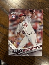 Reynaldo Lopez 2017 Topps Series 1 Rookie Card #120 Washington Nationals RC. rookie card picture