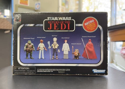 STAR WARS RETRO COLLECTION RETURN OF THE JEDI SET OF 6 Mon Mothma Yak Kenner