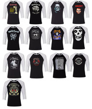 COLLECTION OF CLASSIC PUNK ROCK MEN'S BASEBALL TEE
