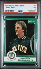 1984 STAR LARRY BIRD #4 LARRY BIRD PSA 7