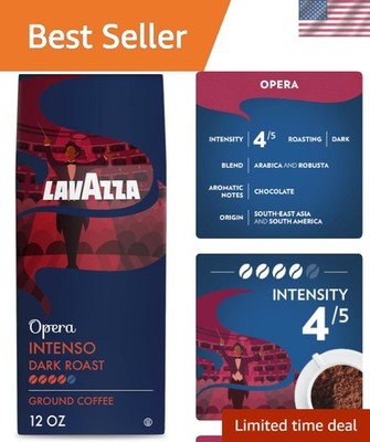 Indulge in 12oz Opera Intenso Dark Roast Coffee   Bold, Balanced, and Luxurious
