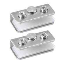 Glass clamp stainless steel glass clip adjustable bracket holder with 2pcs