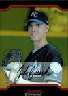 2004 Bowman Chrome Zack Greinke Royals #14 RC Rookie Gold Refractor Rare /50