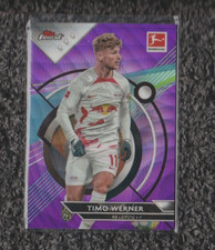 2022-23 Topps Finest Bundesliga Timo Werner Purple Wave REF 22/250