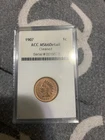 1907 indian head cent MS66Detail - Cleaned - Beauty