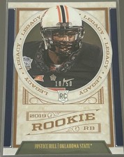 JUSTICE HILL RC 2019 PANINI LEGACY BLUE ROOKIE SP 10/50