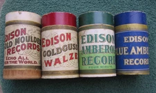 Vintage Edison Phonograph Empty  Record Cylinders