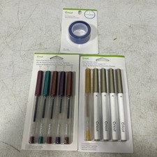CRICUT PEN SET Of 5 BOHEMIAN And Gold And Heat Resistant Tape Lot