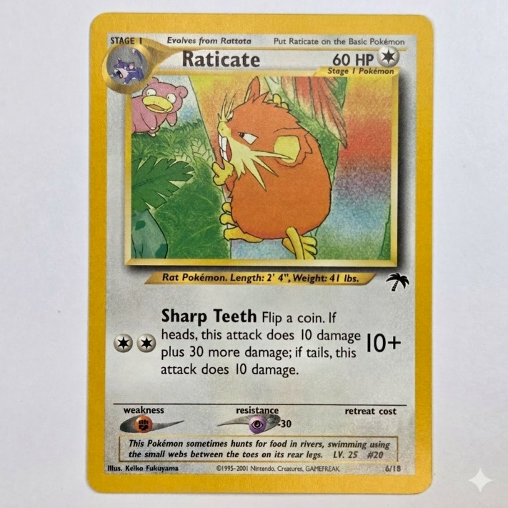 Raticate 6/18 Pokemon Southern Islands NM