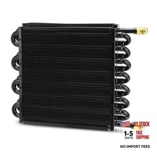 16 Pass 1/2" Transmission Cooler, 16 Rows 8AN Tube Fin Cooler Air Compressor