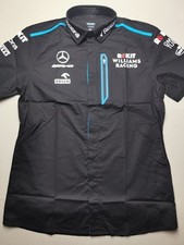 ROKiT WILLIAMS RACING F1 TEAM Men UK M 2019 WR19 Team Shirt BNWT Black Button Up