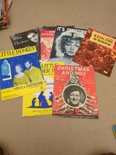 Job Lot Christmas Sheet Music X8