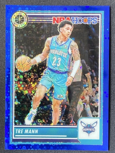 Tre Mann 2023-24 Panini Premium Stock Blue Disco Prizm /99 #53
