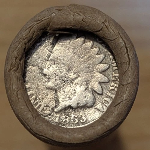 OLD BANK ROLL~UNSEARCHED~I. H. ENDS 1863 (KEY Date) & 1893-VG