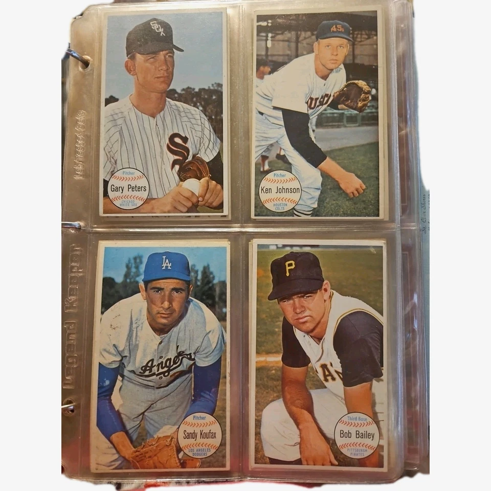 1964 Topps Giants Complete Set Of 60 W/3 Signed Cards In Plastic 4 Card Sheets  - Image 3 of 4