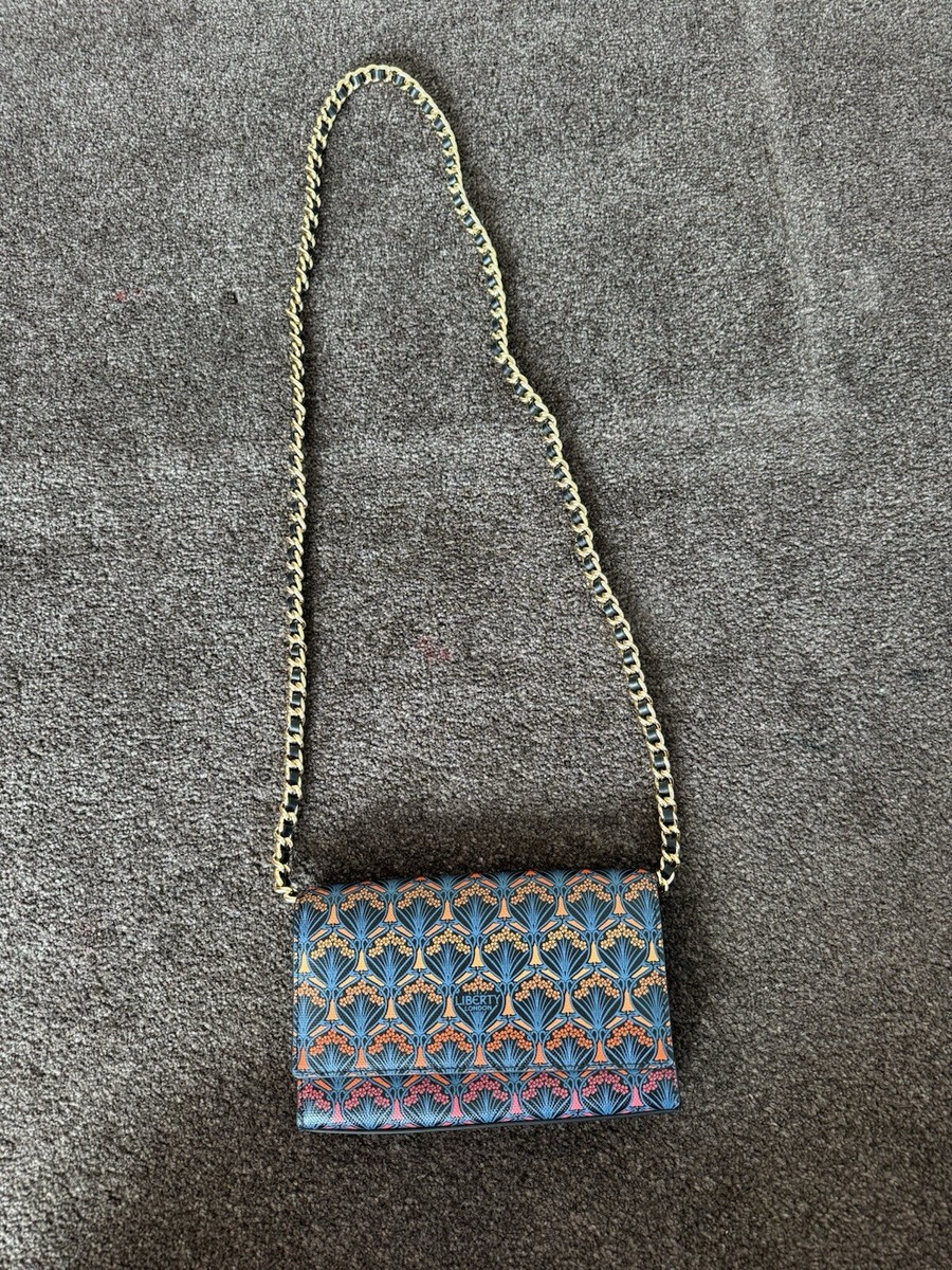 liberty london new season multicolor hand bag cross body metal