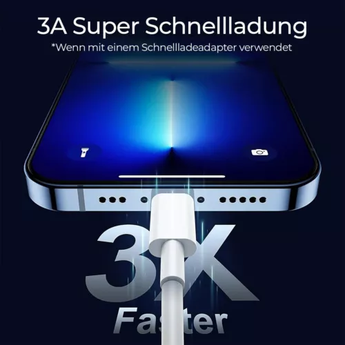 3X Original Apple Ladekabel IPhone USB C 20 W für IPad Adapter 7 8 X 11 12 13 14 - Bild 7 von 14